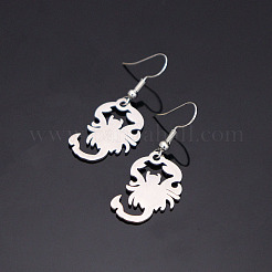 304 Stainless Steel Dangle Earrings for Women&nbsp;WG340C4-01