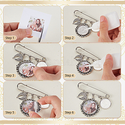 Stainless Steel Brooch Base Settings&nbsp;AJEW-WR00006