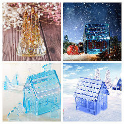 DIY 3D House Silicone Molds Kits&nbsp;DIY-OC0002-96