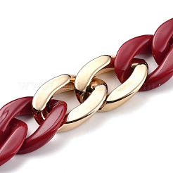 Handmade Acrylic Curb Chains&nbsp;AJEW-JB00699-05