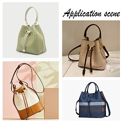 6 Pcs 2 Colors PU Leather String Slide String Keeper&nbsp;DIY-CA0001-67