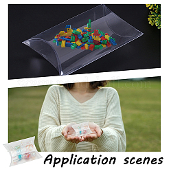 100Pcs PVC Wedding Candy Packing Pillow Boxes&nbsp;CON-GO0001-15