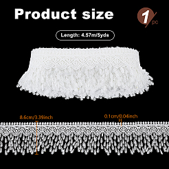5Yards Polyester Lace Ribbon&nbsp;OCOR-NB0002-64A