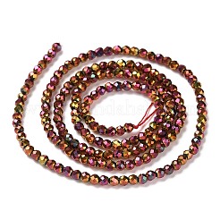 Electroplate Glass Beads Strands&nbsp;GLAA-H021-01A-FP10