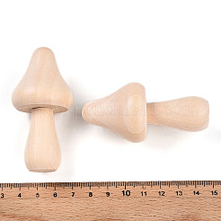 Unfinished Wood Mushroom Ornaments&nbsp;WOOD-T032-09