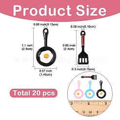 20Pcs 4 Styles Alloy Enamel Pendants&nbsp;ENAM-YW0008-57