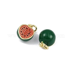 Brass Enamel Pendants&nbsp;KK-H072-18G-07