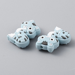 Cat Silicone Beads&nbsp;SIL-WH0002-86C