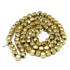 Electroplate Non-magnetic Synthetic Hematite Beads Strands&nbsp;G-T061-50B