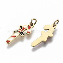316 Surgical Stainless Steel Enamel Charms&nbsp;STAS-S116-001G