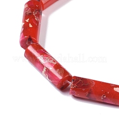 Dyed Synthetic Imperial Jasper Beads Strands&nbsp;G-P529-D01-A03