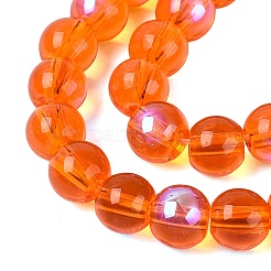 Transparent Electroplate Glass Beads Strands&nbsp;EGLA-Q132-6MM-01A-14