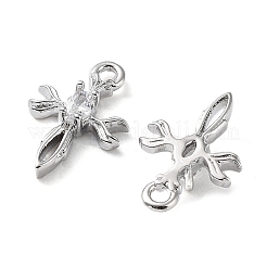 Rack Plating Brass Micro Pave Cubic Zirconia Pendants&nbsp;KK-K333-78P