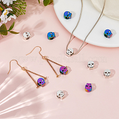 24Pcs 2 Colors Alloy European Beads&nbsp;FIND-HS0001-72