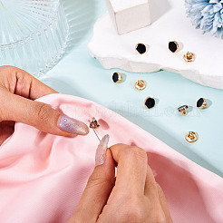 10Pcs 1-Hole Alloy Enamel Shank Buttons&nbsp;BUTT-TA0001-37