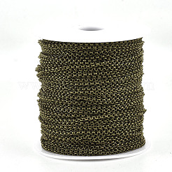 Soldered Brass Coated Iron Rolo Chains&nbsp;CH-S125-08B-AB