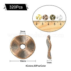 Tibetan Style Alloy Wavy Spacer Beads&nbsp;PALLOY-CJ0001-53-NR