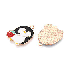 Alloy and Enamel Pendants&nbsp;ENAM-T021-41A-G