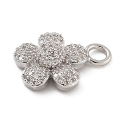 Rack Plating Brass Micro Pave Cubic Zirconia Pendants&nbsp;KK-A234-018P