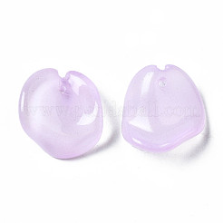 Spray Painted Imitation Jade Glass Pendants&nbsp;GLAA-N042-003-B02
