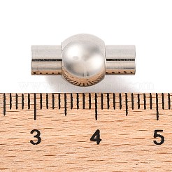 Tarnish Resistant 304 Stainless Steel Magnetic Clasps with Glue-in Ends&nbsp;STAS-E049-19