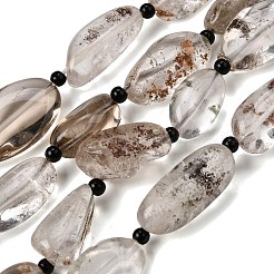 Natural Lodolite Quartz Beads Strands&nbsp;G-F820-M01-03