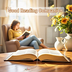 4Pcs 2 Styles Stainless Steel & Alloy Bookmarks&nbsp;AJEW-TAC00110