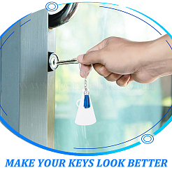 DIY Blank Loudspeaker Charm Keychain Making Kit&nbsp;DIY-WH0386-75
