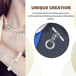 80Pcs 8 Styles Tibetan Style Toggle Clasps&nbsp;TIBEB-CJ0001-28