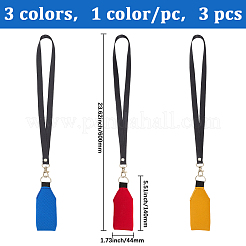 3Pcs Alloy Neoprene Keychains&nbsp;KEYC-GF0001-28A