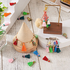110Pcs 11 Colors Polyester Tassel Pendants&nbsp;FIND-TA0002-44