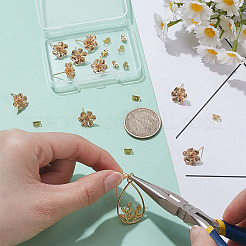 10Pcs Brass Stud Earring Findings&nbsp;KK-UN0006-21