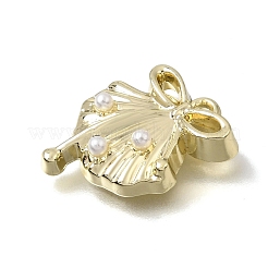 Brass & Plastic Pearl Pendants&nbsp;PL-CBAE379-07LG-B