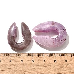 Natural Amethyst Ear Plugs Gauges&nbsp;G-I359-13B-01