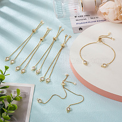 Rack Plating Adjustable Brass Slider Bracelets&nbsp;YS-TAC0001-13G