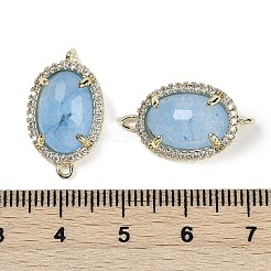Dyed Natural White Jade Faceted Oval Links&nbsp;G-B126-07G-01