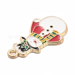 Christmas Theme Alloy Enamel Pendants&nbsp;X-ENAM-D060-04B