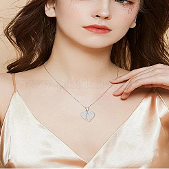 2Pcs 304 Stainless Steel Pendants&nbsp;STAS-LP0003-76