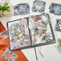 100Pcs 50 Style Waterproof PET Picture Stickers&nbsp;DIY-FH0010-62