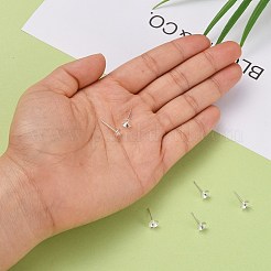 925 Sterling Silver Stud Earring Findings&nbsp;STER-K167-027D-S