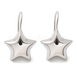 Star Brass Dangle Earrings&nbsp;EJEW-B132-05P