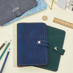 2Pcs 2 Colors Rectangle Imitation Leather Loose-leaf Notebook Book Covers&nbsp;AJEW-CL0003-50