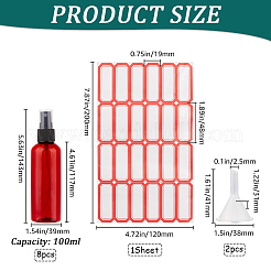Empty Portable Plastic Spray Bottles&nbsp;AJEW-GF0009-72C-02