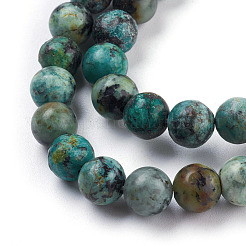 Natural African Turquoise(Jasper) Beads Strands&nbsp;TURQ-G037-8mm