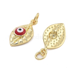 Brass Enamel Pendants&nbsp;KK-Q006-15G