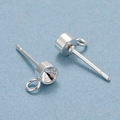 Non-Tarnish 304 Stainless Steel Stud Earring Findings&nbsp;STAS-H410-04P-A