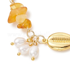 Natural Cultured Freshwater Pearl Beads Charm Bracelets&nbsp;BJEW-JB13767-02