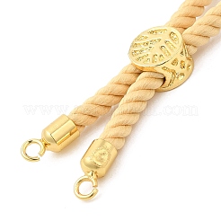Twisted Nylon Cord Silder Bracelets&nbsp;DIY-B066-03G-18