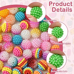 3 Styles ABS Plastic Beads&nbsp;KY-FS0001-24