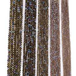 Electroplate Glass Beads Strands&nbsp;EGLA-A034-T3mm-L30